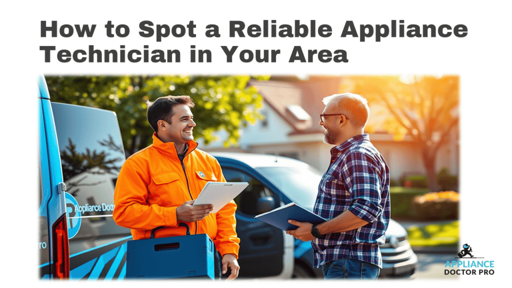How to Spot a Reliable Appliance Technician in Your Area