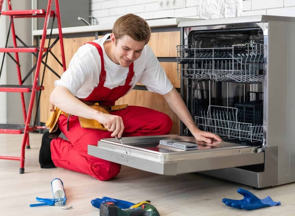 Master of Maintenance: Young Man Providing Home Appliance Repair Services.